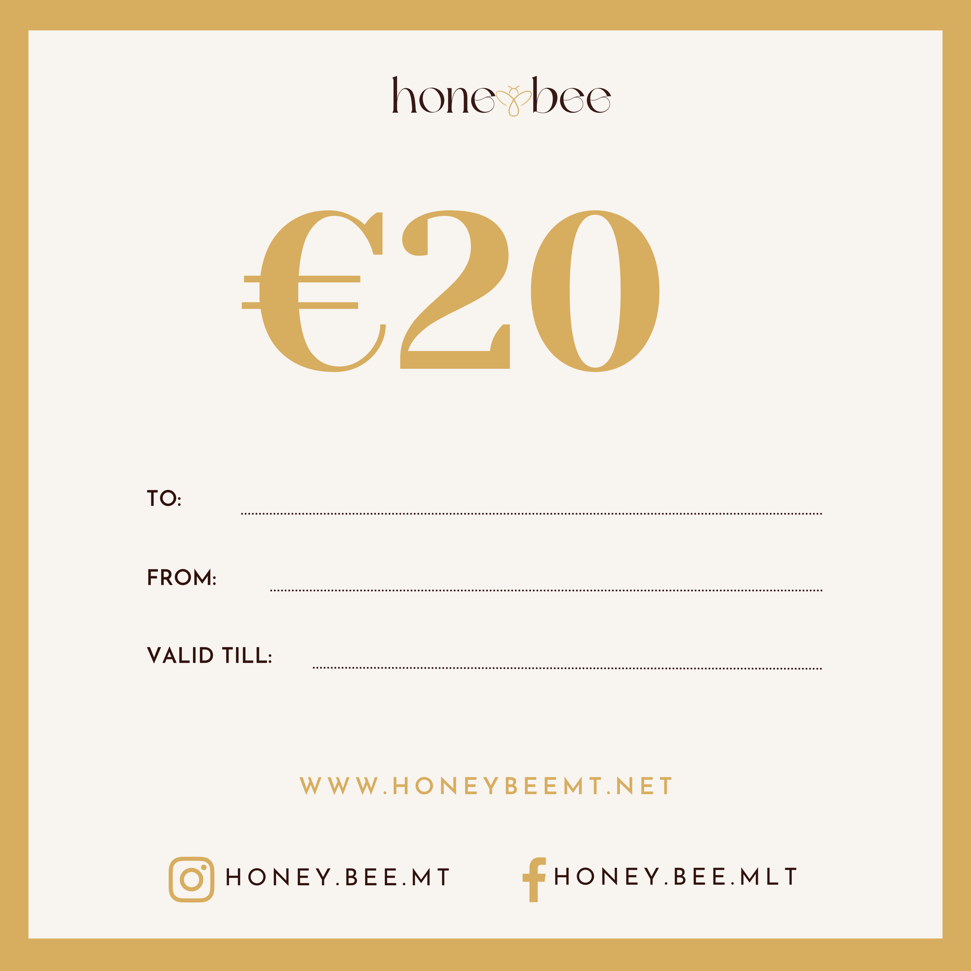 €20 Voucher - HoneyBeeMT